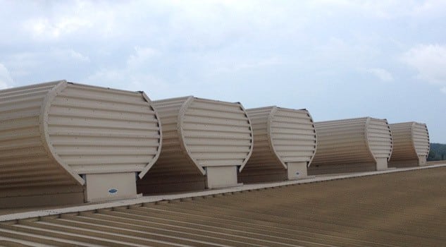 MoffittVent Downslope + industrial natural ventilation