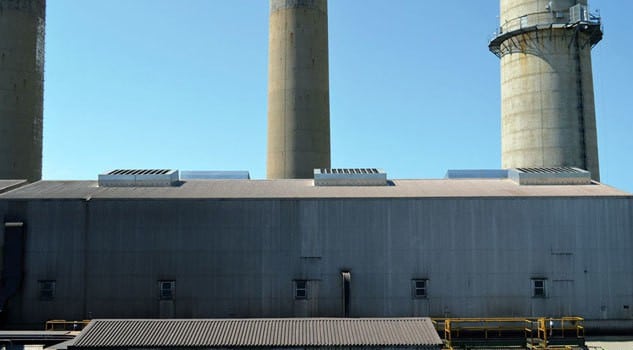 Power Plant Rooftop Ventilator Labyrinth