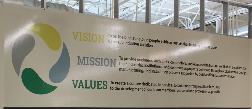 Vision Mission Values for Moffitt Corporaiton