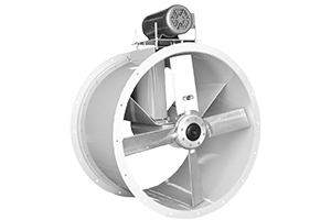 Model TB tube axial fan with belt drive motor