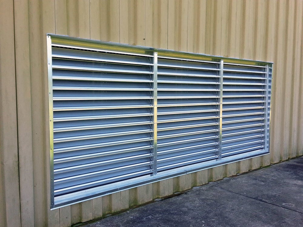 EcoStream Industrial Wall Louver Supply Air