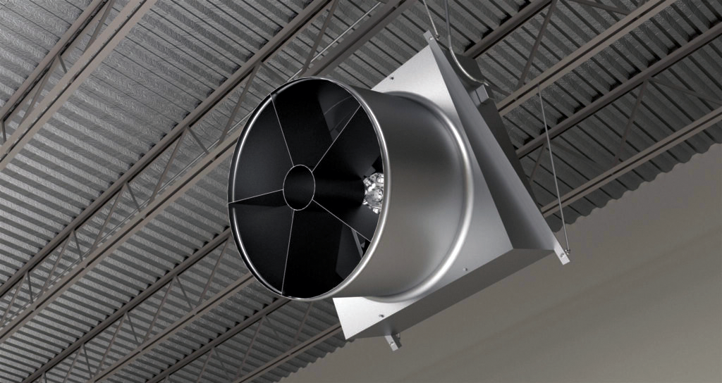 JetStream hanging fan for power ventilation definition
