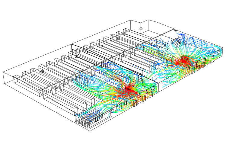 Computational Fluid Dynamics model for Ventilation Design